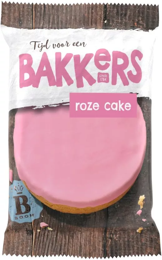 Boom Bakkers Roze Cake (24 x 65g)