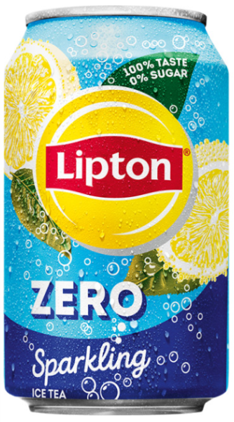 Lipton Ice Tea Sparkling Zero Sugar (24 x 0,33 Liter Blik)