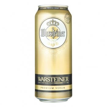 Warsteiner Premium Verum Bier (24 x 0,5 Liter blik) 4,8% Alcohol