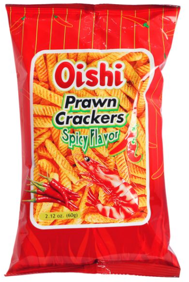 Oishi Prawn Crackers 60g, Oishi Prawn Crackers 